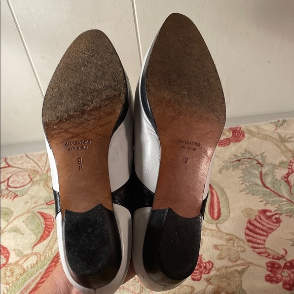 Yves Saint Laurent Two-Tone Lace-Up Oxford Suede Lace Up Flats Vintage - Picture 14 of 14